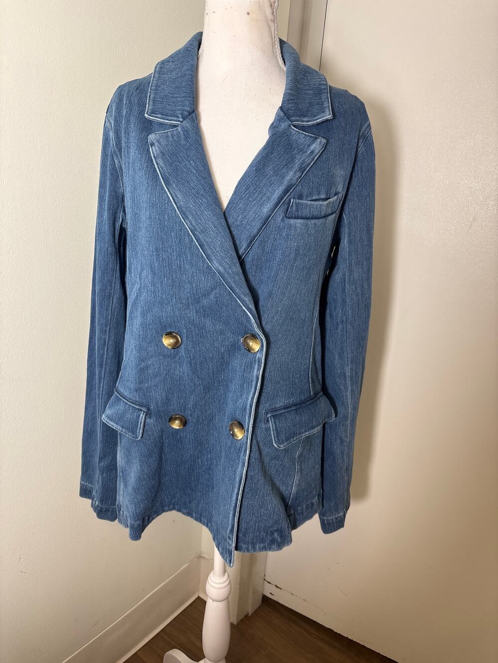 NWT Matty M Nash Denim Blazer Sz XXL